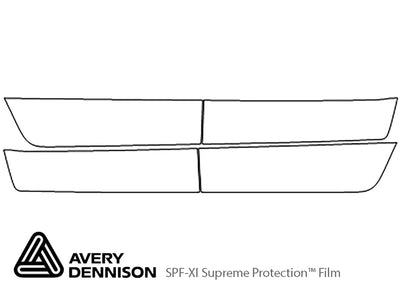 sienna Avery Dennison Clear Bra Door Cup Precut PPF Diagram