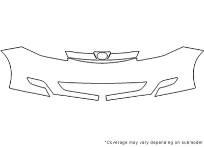 sienna 3M Clear Bra Bumper Precut PPF Diagram