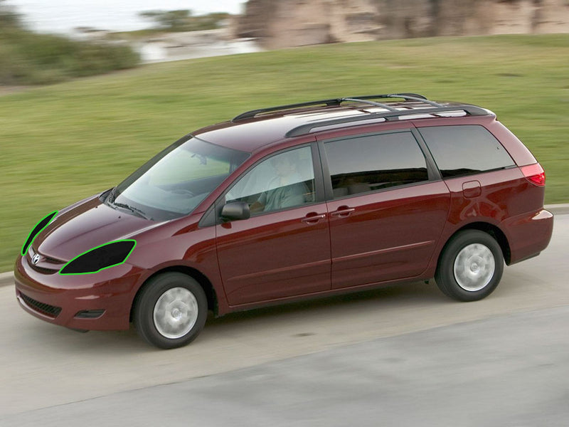toyota sienna 2006-2010 Headlight Tint Location