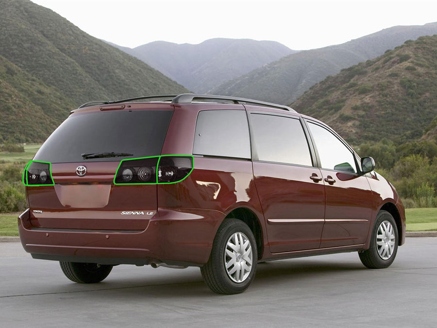 sienna Tail Light Tint Installation Points