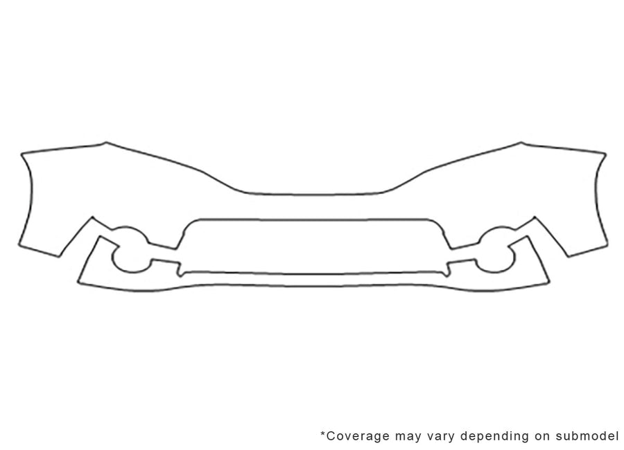 sienna Avery Dennison Clear Bra Bumper Precut PPF Diagram