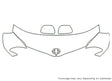 sienna 3M Clear Bra Hood Precut PPF Diagram