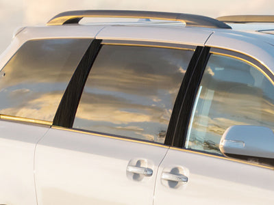 toyota sienna 2011-2020 Brushed Aluminum Black Pillar Cover Diagram