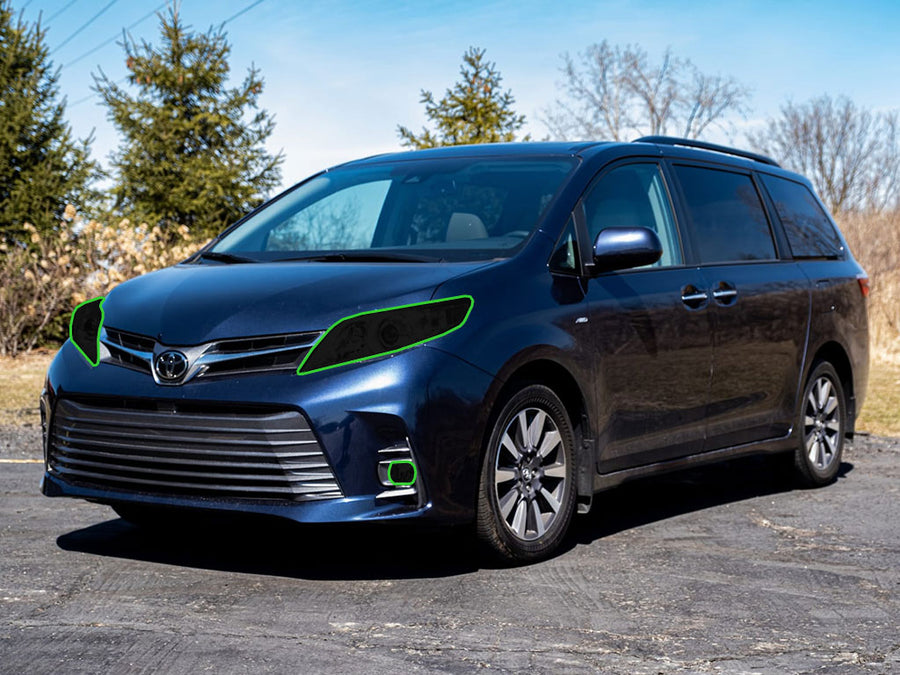 toyota sienna 2011-2020 Headlight Tint Location