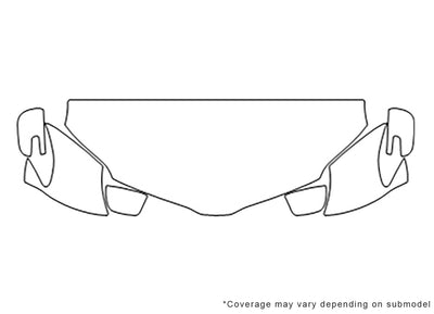 sienna Avery Dennison Clear Bra Hood Precut PPF Diagram