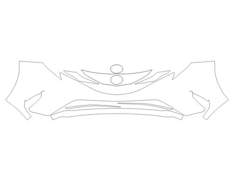 sienna 3M Clear Bra Bumper Precut PPF Diagram