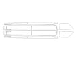 sienna 3M Clear Bra Door Cup Precut PPF Diagram