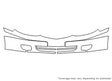 solara Avery Dennison Clear Bra Bumper Precut PPF Diagram