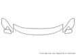 solara 3M Clear Bra Hood Precut PPF Diagram