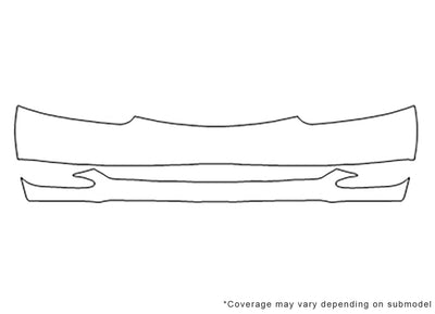 solara 3M Clear Bra Bumper Precut PPF Diagram