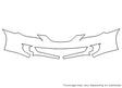 solara 3M Clear Bra Bumper Precut PPF Diagram