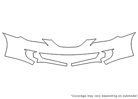 solara Avery Dennison Clear Bra Bumper Precut PPF Diagram