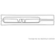 solara 3M Clear Bra Door Cup Precut PPF Diagram