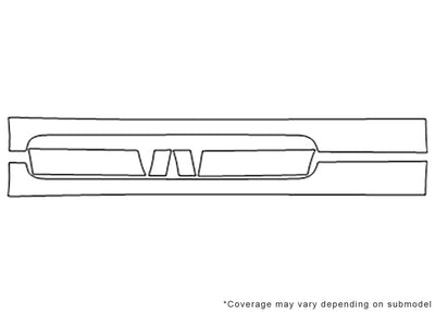 solara 3M Clear Bra Door Cup Precut PPF Diagram