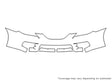 solara 3M Clear Bra Bumper Precut PPF Diagram