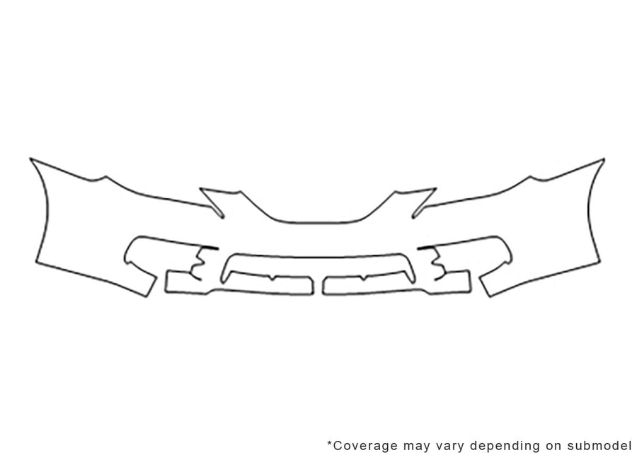 solara 3M Clear Bra Bumper Precut PPF Diagram