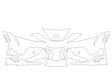 supra 3M Clear Bra Bumper Precut PPF Diagram