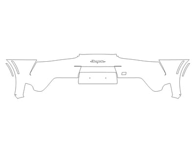 supra Avery Dennison Clear Bra Door Cup Precut PPF Diagram