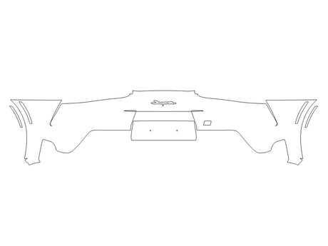 supra Avery Dennison Clear Bra Door Cup Precut PPF Diagram
