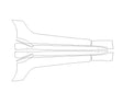 supra 3M Clear Bra Door Cup Precut PPF Diagram