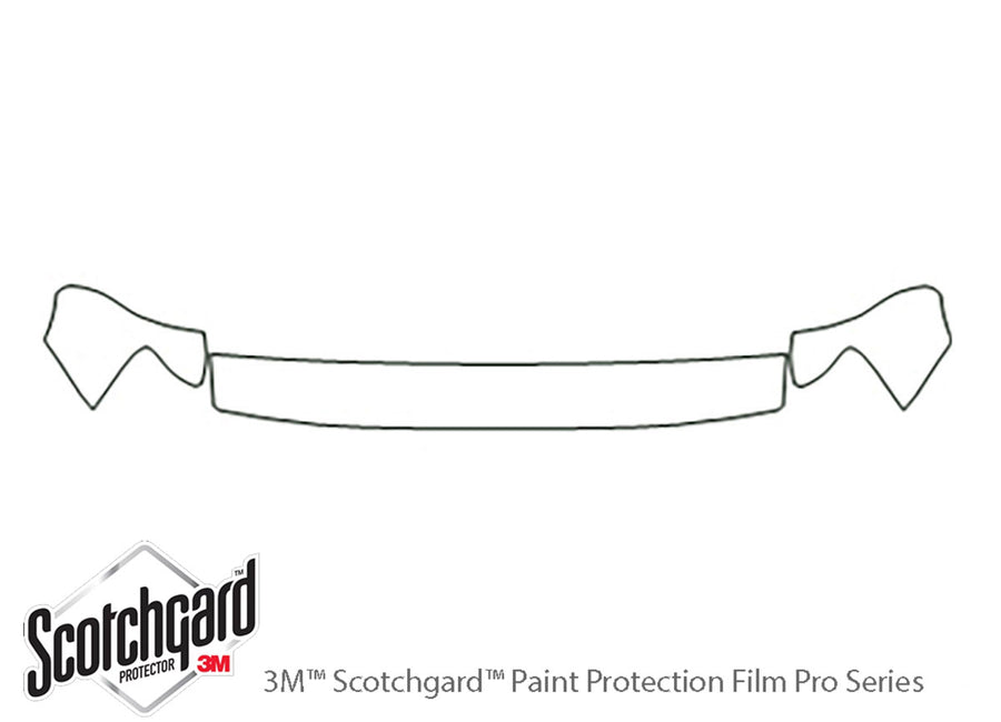 t100 3M Clear Bra Hood Precut PPF Diagram
