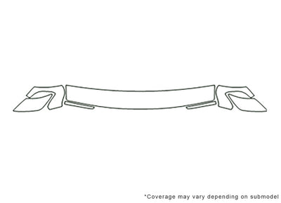 tacoma 3M Clear Bra Hood Precut PPF Diagram