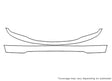 tacoma Avery Dennison Clear Bra Bumper Precut PPF Diagram