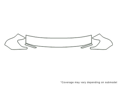 tacoma 3M Clear Bra Hood Precut PPF Diagram