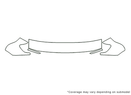 tacoma Avery Dennison Clear Bra Hood Precut PPF Diagram