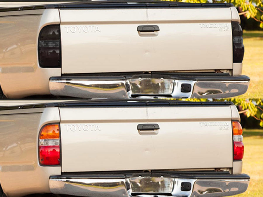 tacoma Before and After Smoked Taillights