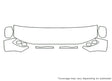 tacoma 3M Clear Bra Hood Precut PPF Diagram