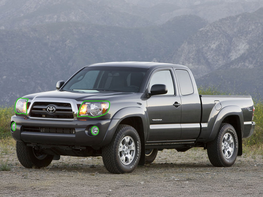 toyota tacoma 2005-2011 Headlight Protection Installation Location