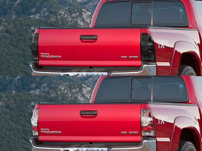 tacoma Before and After Smoked Taillights