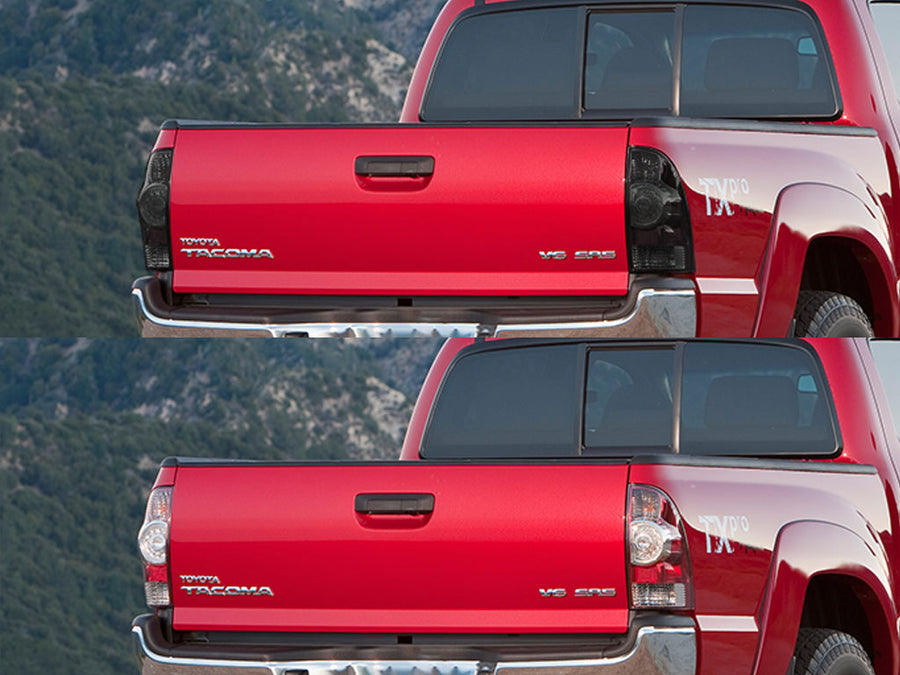tacoma Before and After Smoked Taillights