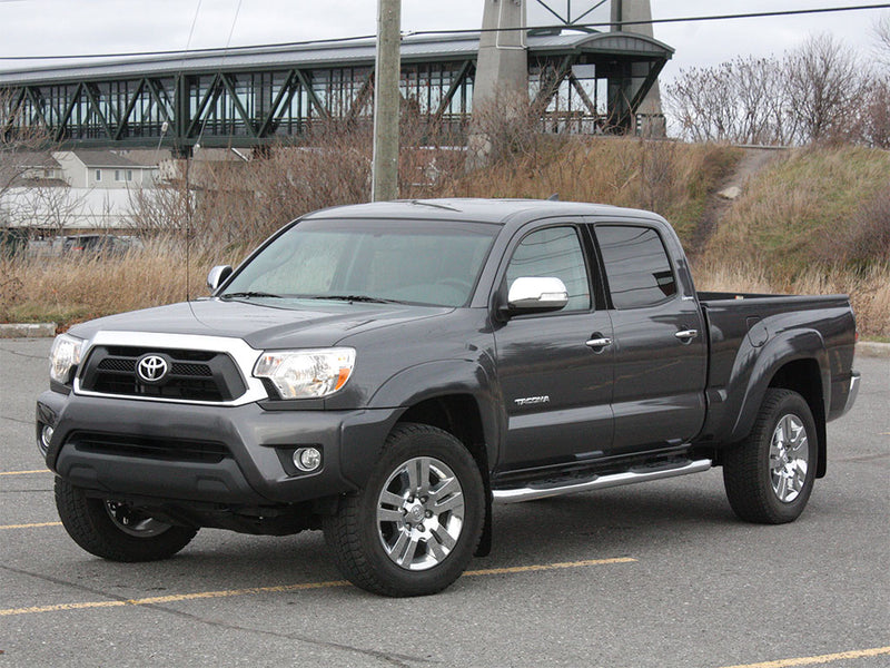 toyota tacoma 2005-2015 Brushed Aluminum Black Pillar Trim