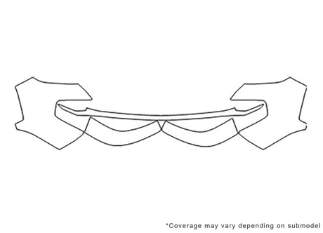 tacoma 3M Clear Bra Bumper Precut PPF Diagram