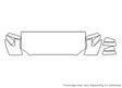tacoma Avery Dennison Clear Bra Hood Precut PPF Diagram