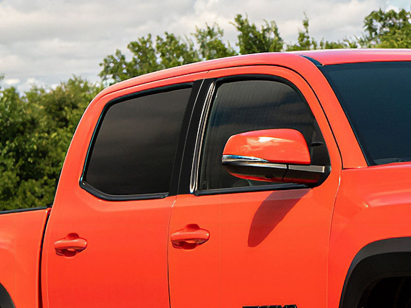 toyota tacoma 2016-2023 (access/ extended cab) Carbon Fiber Pillar Cover Diagram