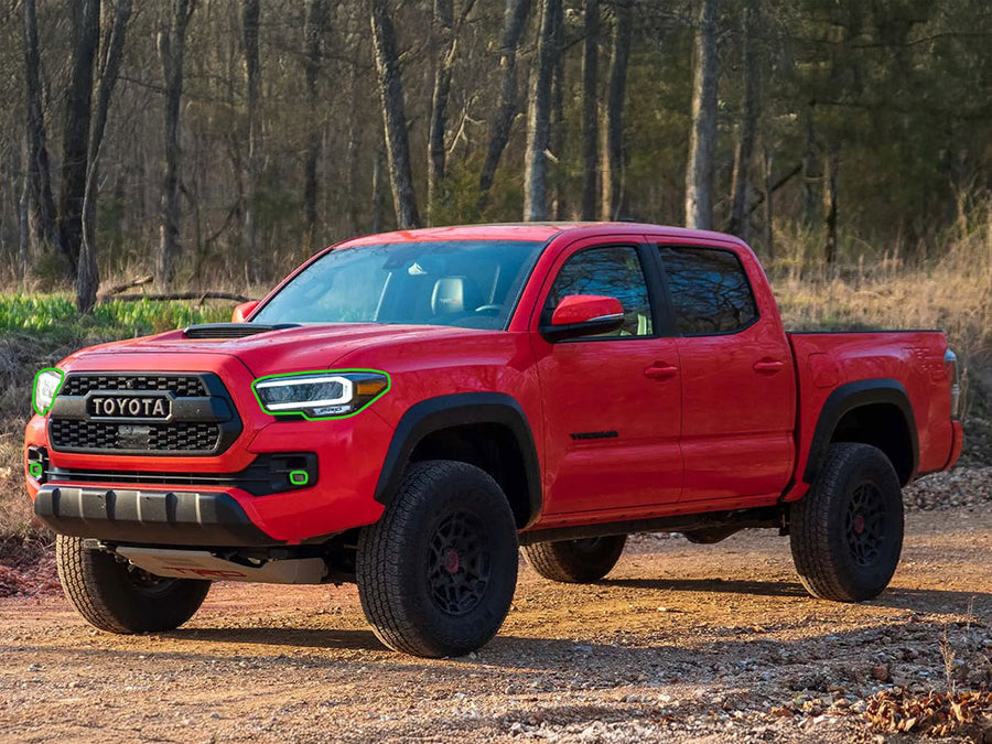 toyota tacoma 2016-2023 Headlight Protection Installation Location