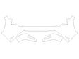 tacoma Avery Dennison Clear Bra Bumper Precut PPF Diagram