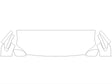 tacoma 3M Clear Bra Hood Precut PPF Diagram