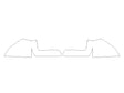 tacoma 3M Clear Bra Door Cup Precut PPF Diagram