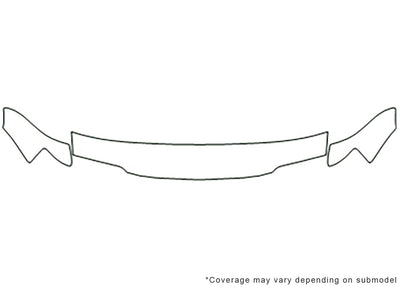tercel Avery Dennison Clear Bra Hood Precut PPF Diagram
