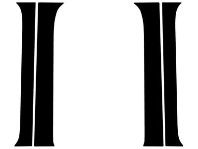 toyota tundra 2000-2006 (access / extended cab) Camo Pillar Trim Diagram