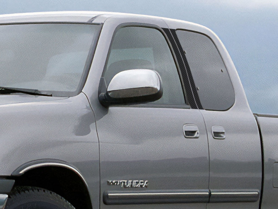 toyota tundra 2000-2006 (access / extended cab) Carbon Fiber Pillar Cover Diagram