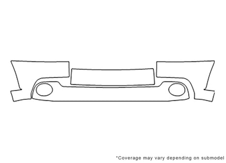 tundra Avery Dennison Clear Bra Bumper Precut PPF Diagram