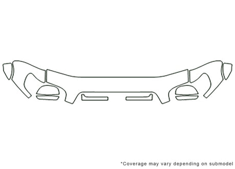 tundra 3M Clear Bra Hood Precut PPF Diagram