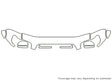 tundra Avery Dennison Clear Bra Hood Precut PPF Diagram