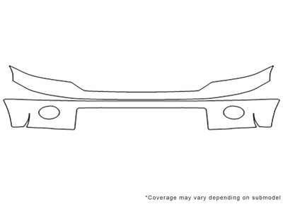 tundra 3M Clear Bra Bumper Precut PPF Diagram