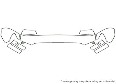 tundra 3M Clear Bra Hood Precut PPF Diagram